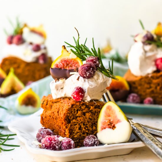 Vegan gingerbread cake - Recipe photo by ltully