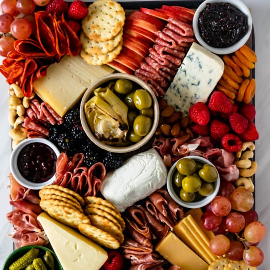 Holiday Charcuterie Board How-To - Recipe photo by gatheredatmytable