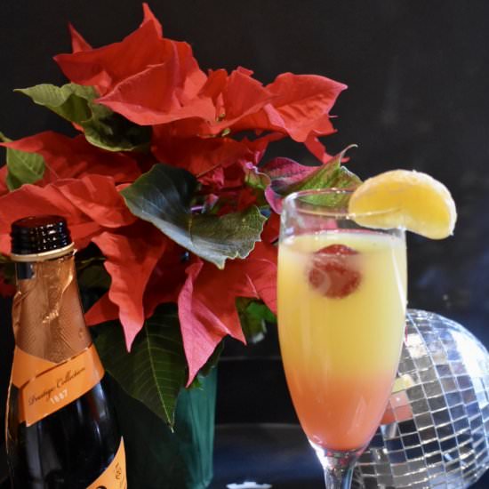 Sunrise Mimosa - Recipe photo by Biscuits and Bubbly