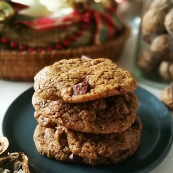 Chewy Vegan Chocolate Chip Cookies - Recipe photo by Culinary postcards
