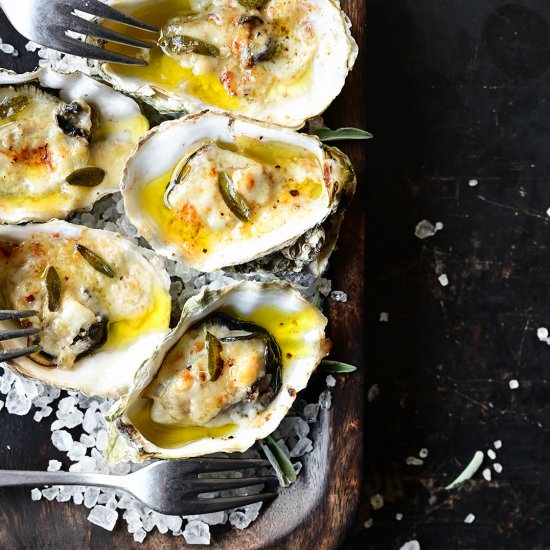 Broiled oysters - Recipe photo by servingdumplings
