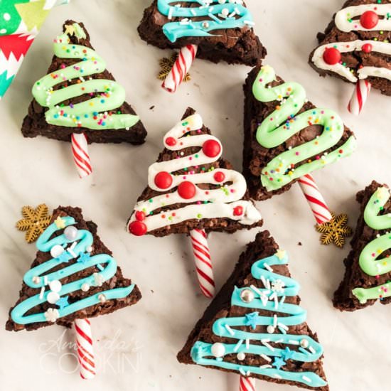 Christmas Tree Brownies - Recipe photo by amandascookin