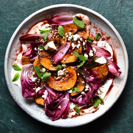 Spiced pumpkin salad - Recipe photo by georgeats