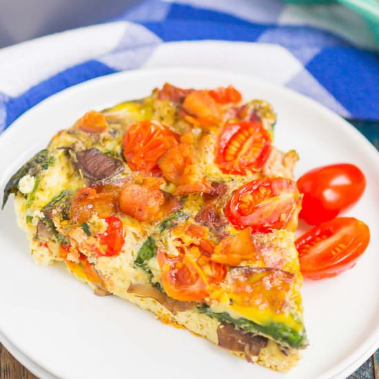 Bacon and Tomato Frittata - Recipe photo by pumpkinnspice