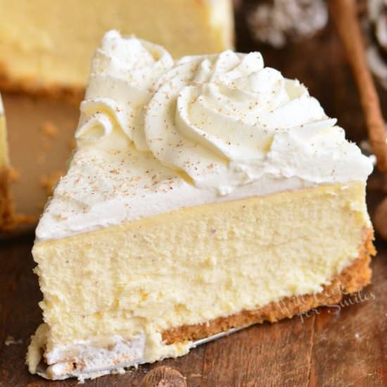 Eggnog Cheese Cake - Recipe photo by WillCookForSmiles