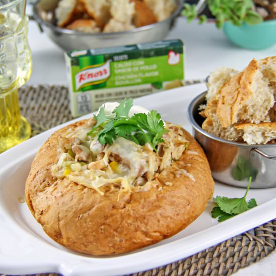 Chicken Chili Bread Bowls - Recipe photo by tonyastaab