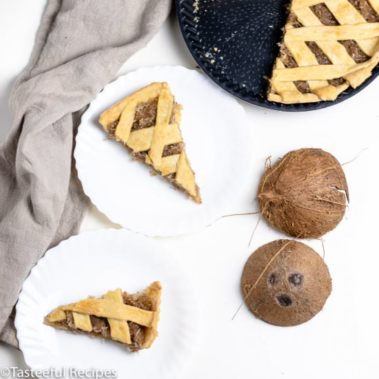 Caribbean Coconut Tart - Recipe photo by Tasteefulrecipes