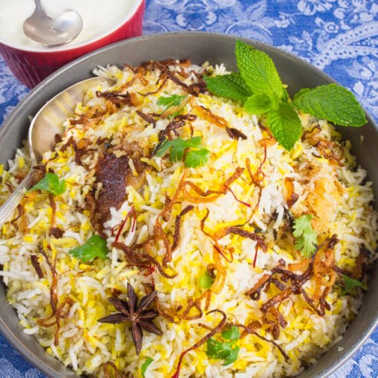Easy, Enticing Chicken Biryani - Recipe photo by MyIndianStove