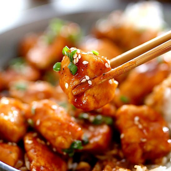 Sweet and Sour Chicken - Recipe photo by Delightful Mom Food
