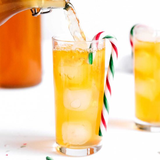 Candy Cane Kombucha - Recipe photo by liveeatlearn