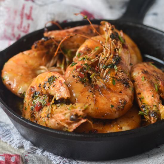 Chermoula butter prawns - Recipe photo by Exquisit