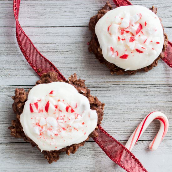 Chocolate Peppermint No Bake Cookie - Recipe photo by Bake It With Love