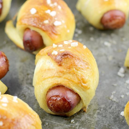 Mini Pretzel Pigs in a Blanket - Recipe photo by EricasRecipes