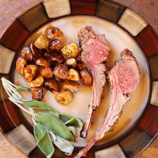 Roast Rack of Lamb-Potato Traybake - Recipe photo by Flipped-Out Food