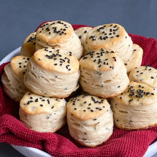 Black Seed Biscuits - Recipe photo by ThreeTeasKitchen