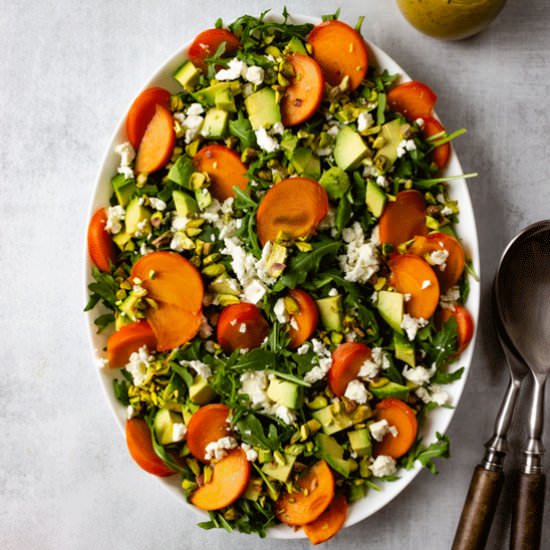 Persimmon Arugula Salad - Recipe photo by passmesometasty