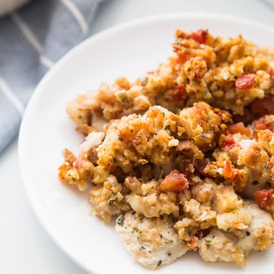 Easy Bruschetta Chicken Bake - Recipe photo by emihill