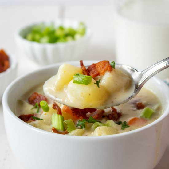 Creamy Potato Soup - Recipe photo by BeyondtheCoop