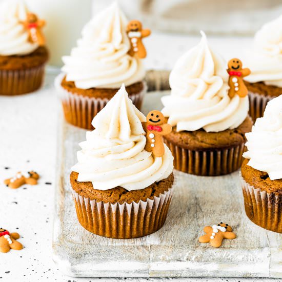 Easy Eggless Gingerbread Cupcakes - Recipe photo by Mommys Home Cooking