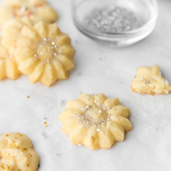 salted butter spritz cookies - Recipe photo by withspice