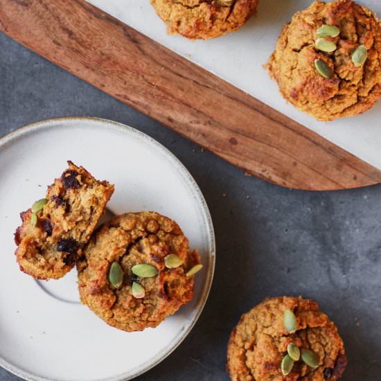 Pumpkin Almond Flour Muffins - Recipe photo by StemandSpoon