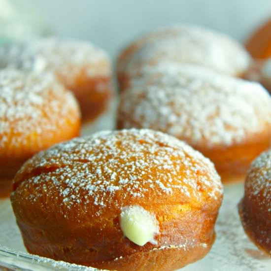 Pumpkin Maple Cream Donuts - Recipe photo by poweredbymom