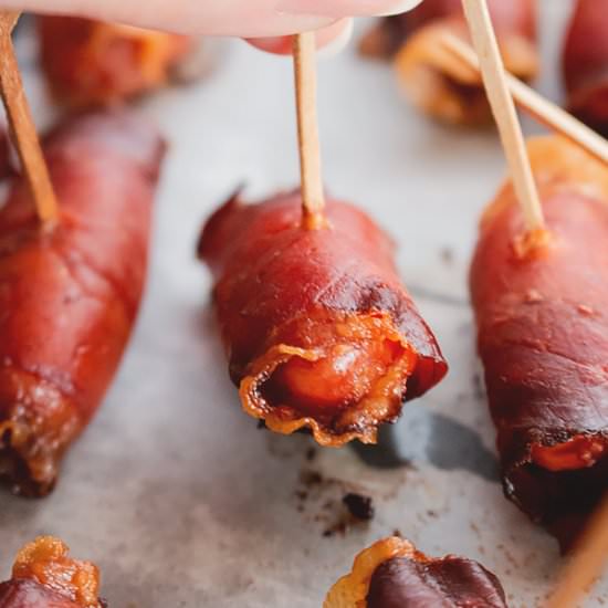 Bacon wrapped little smokies - Recipe photo by MasalaHerb