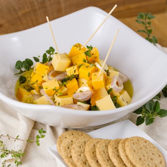 Marinated Cheese and Herbs - Recipe photo by dwayland