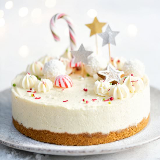 White Chocolate Cheesecake - Recipe photo by supergoldenbakes