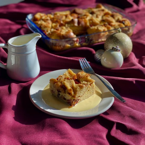 Eggnog Bread Pudding - Recipe photo by The Royally Baked