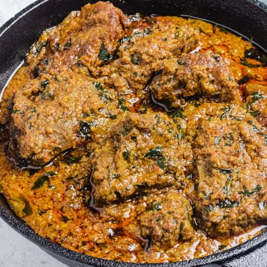 African Beniseed soup - Recipe photo by lowcarbafrica