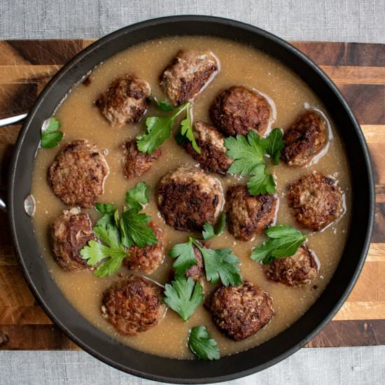 Paleo Swedish Meatballs - Recipe photo by basicallyhealthy