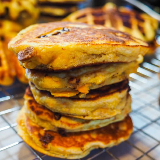 Paleo Sweet Potato Pancakes - Recipe photo by southernbytes