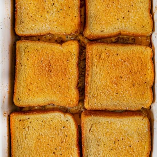 Grilled Cheese Breakfast Casserole - Recipe photo by dinnerthendessert
