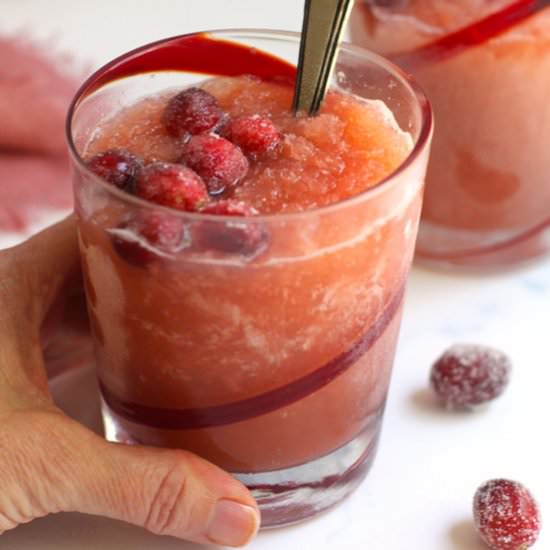 Cranberry Vodka Slush - Recipe photo by suebeehomemaker