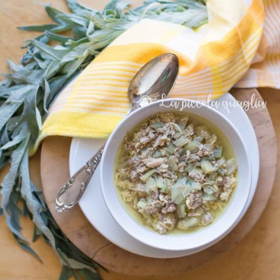 Italian chicken broth - Recipe photo by Lapiccolaquaglia