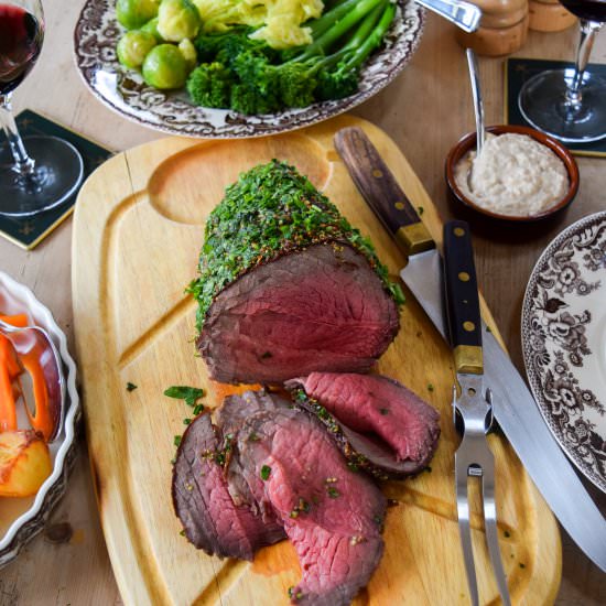 Fresh Herb & Mustard Crusted Roast - Recipe photo by missrachelphipps