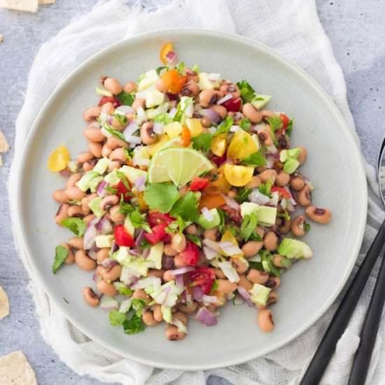 Black-Eyed Pea and Avocado Salsa - Recipe photo by eatingbyelaine