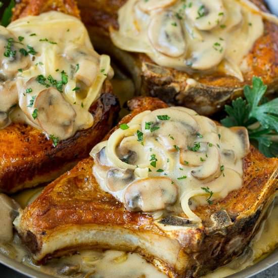 Smothered Pork Chops - Recipe photo by dinneratthezoo