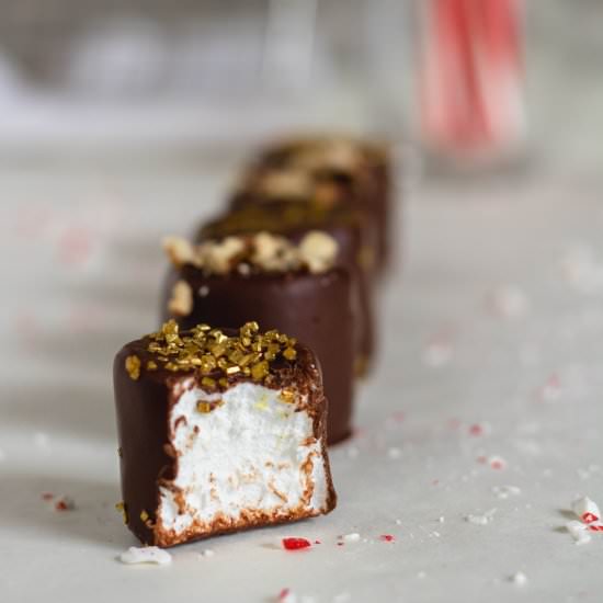 chocolate covered marshmallows - Recipe photo by lifestyleofafoodie