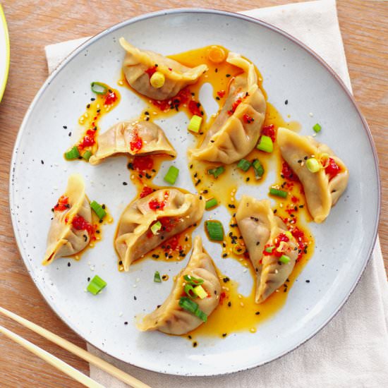 Shiitake Mushroom Steamed Dumplings - Recipe photo by euphoricvegan