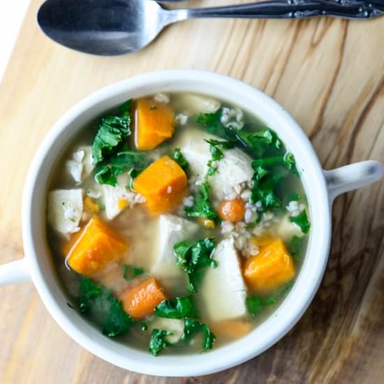 Buckwheat Soup with Turkey - Recipe photo by the food blog