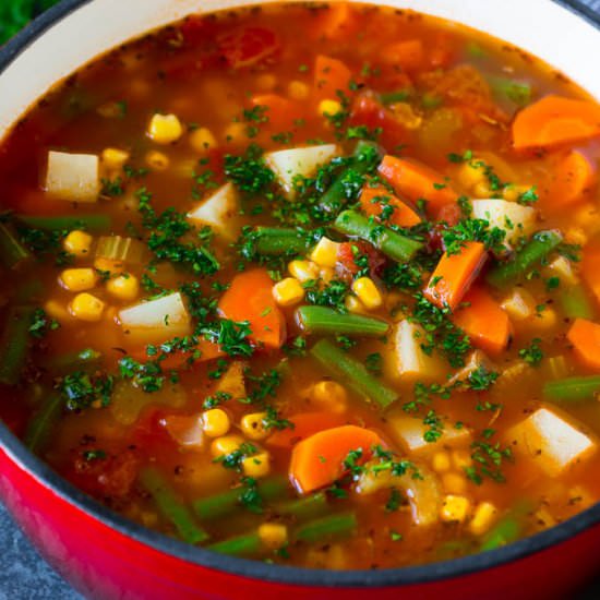 Vegetable Soup - Recipe photo by dinneratthezoo