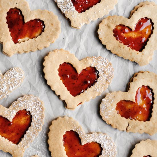 Healthier Linzer Cookies (GF/DF) - Recipe photo by themindfulhapa