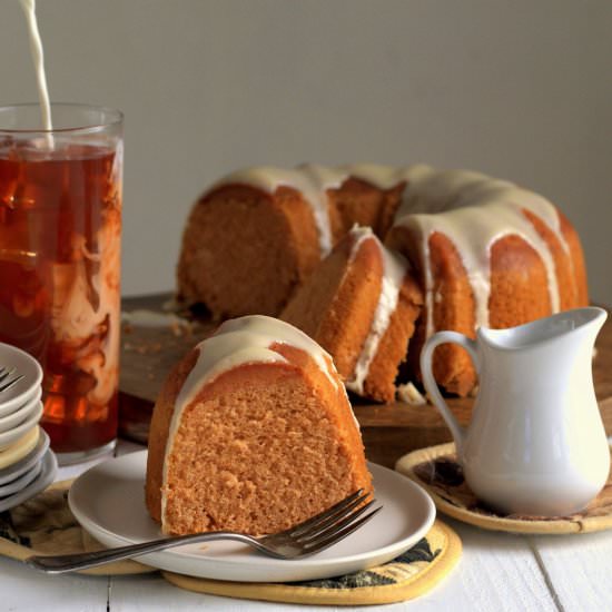 thai iced tea bundt cake - Recipe photo by davebakes
