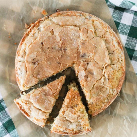 Chocolate Chunk Snack Cake - Recipe photo by DoughEyedBlog