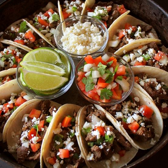 Instant Pot Street-Style Beef Tacos - Recipe photo by SimplyHappenings