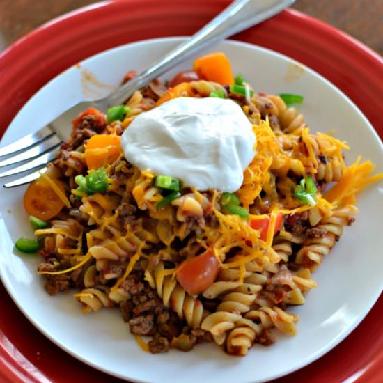 Taco Rotini Pasta - Recipe photo by Small Town Woman
