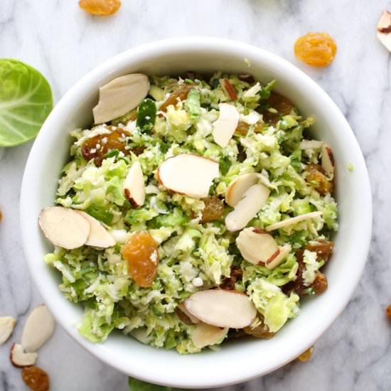 Shredded Brussels Sprouts Salad - Recipe photo by KrazyKitchenMom