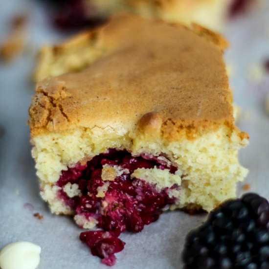 Blackberry White Chocolate Bars - Recipe photo by parsleyandicing